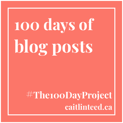 #The100DayProject — the power of committing to creativity ✨