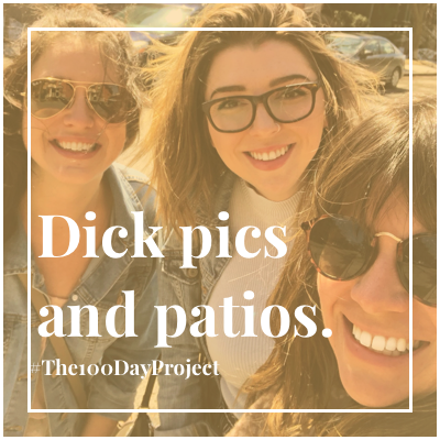 Dick pics and patios. 🍻