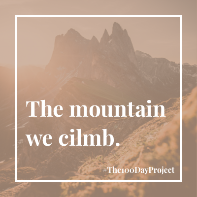 The mountain we cilmb 🏔
